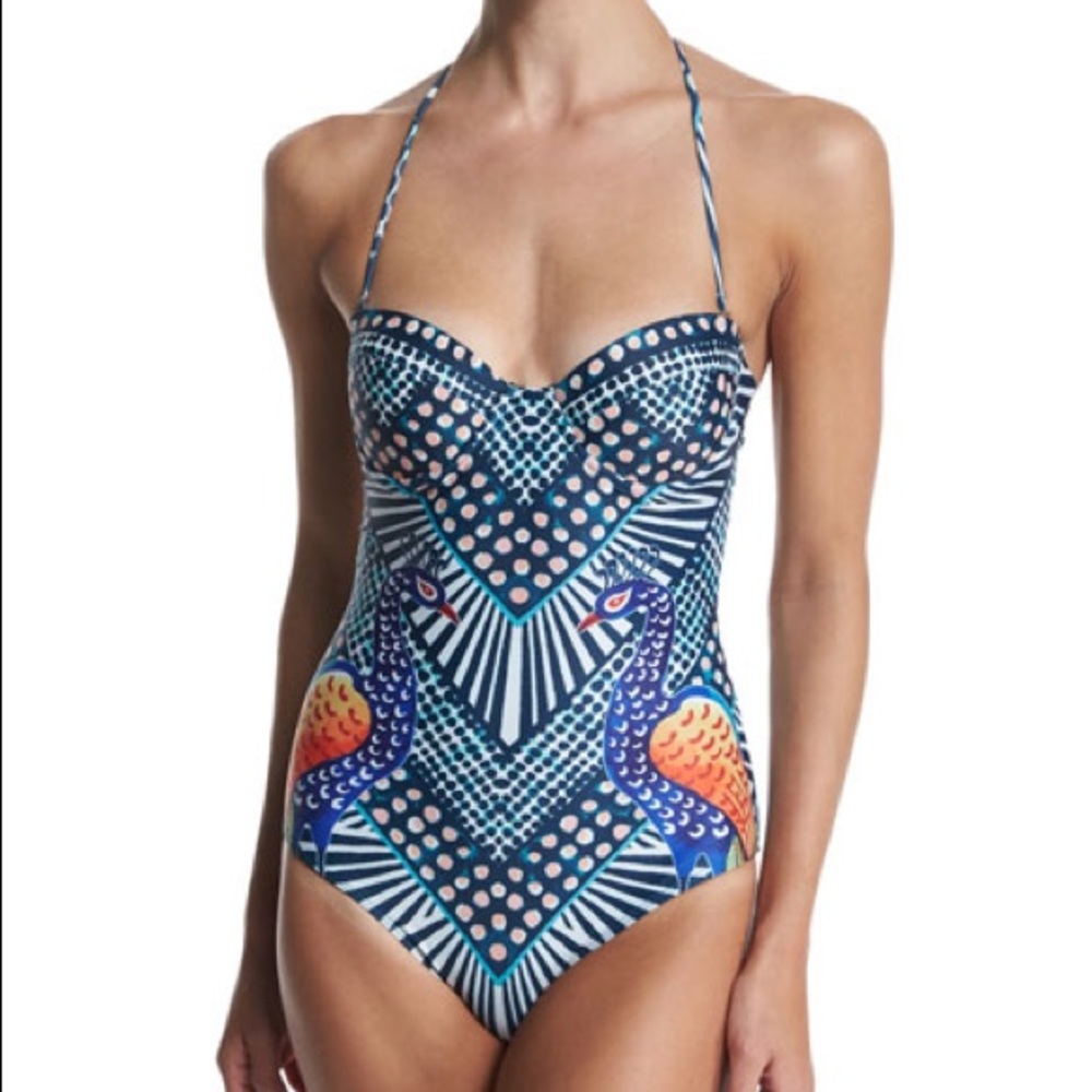 Mara Hoffman Peacock Print swimsuit